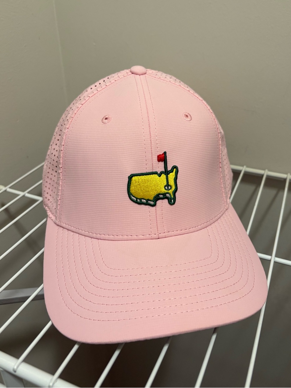RARE Masters Light Pink Mesh Back Golf Hat - American Needle